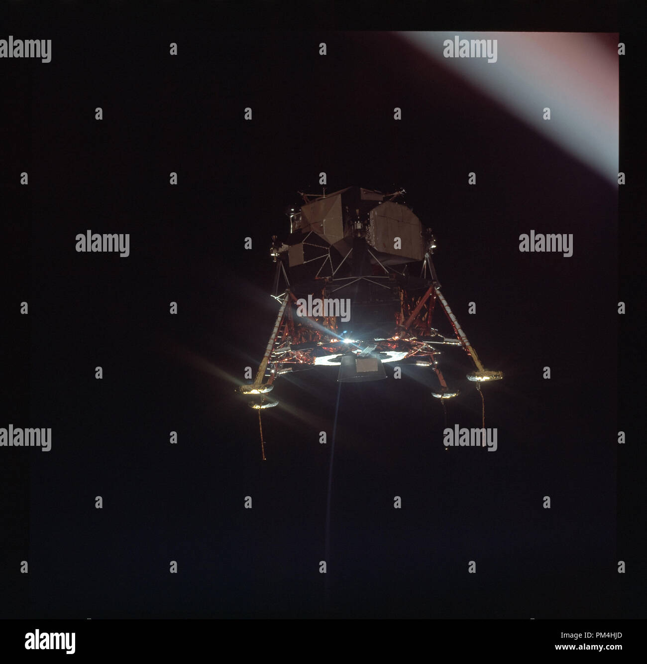 Module d'atterrissage lunaire Apollo 11 en juillet 1969's histoire de faire voyage à la lune et l'alunissage. Référence de fichier #  1003 341THA Banque D'Images