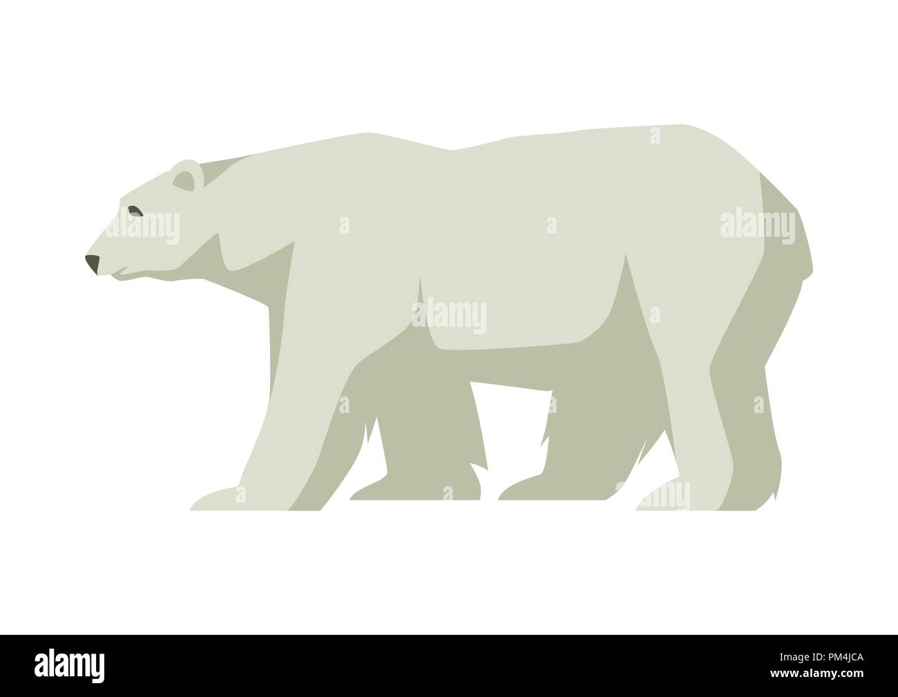 Ours blanc polaire. Illustration d'un animal du nord Illustration de Vecteur