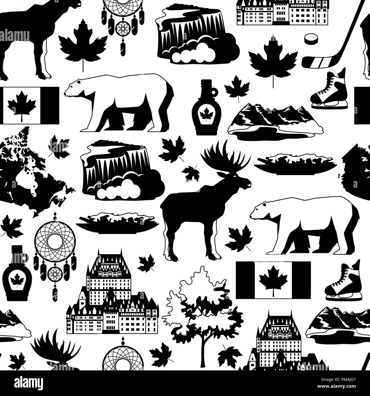 Canada. transparente Illustration de Vecteur