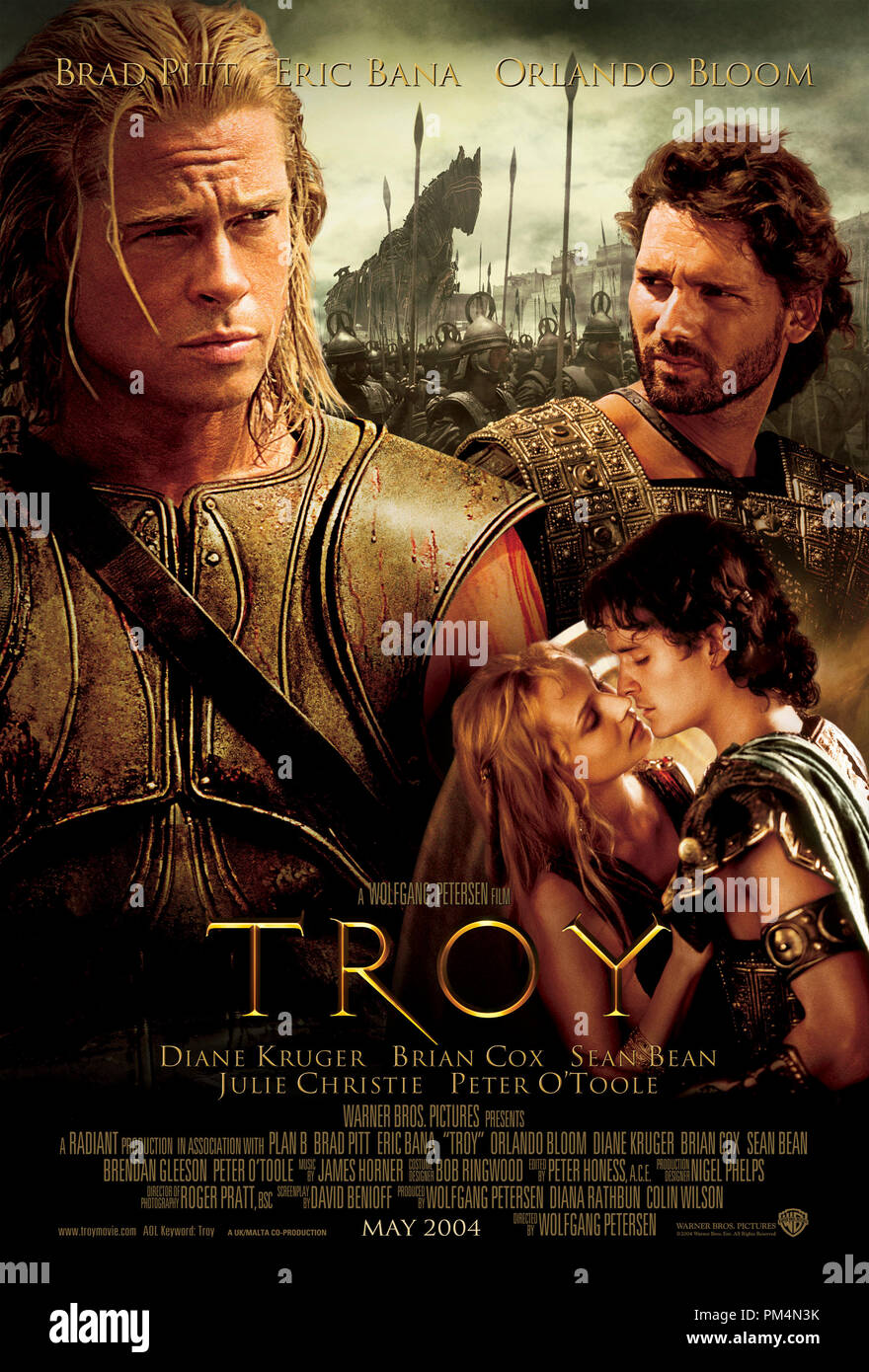 'Troy' Poster © 2004 Warner Brothers Banque D'Images