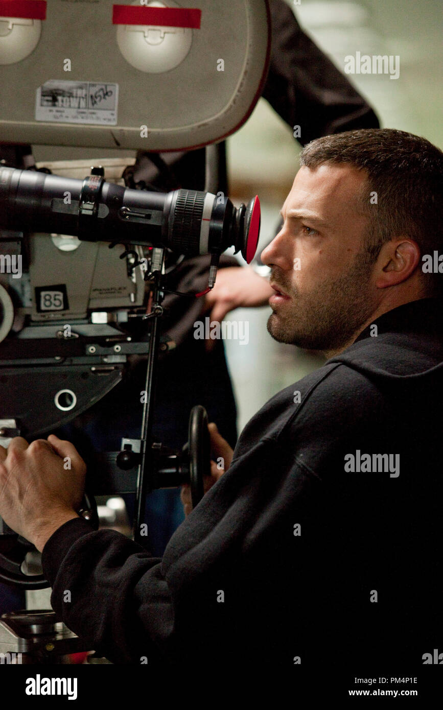 Réalisateur/Scénariste/acteur Ben Affleck sur le site pendant le tournage de Warner Bros Pictures et Legendary Pictures' crime drama 'La Ville', distribué par Warner Bros Pictures. Banque D'Images