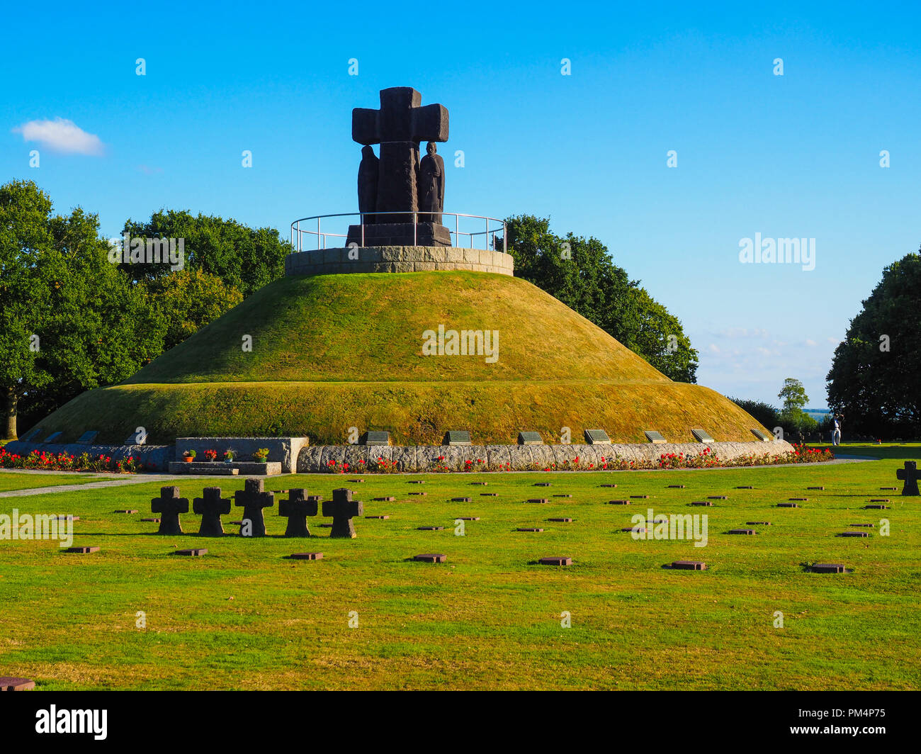 Cimetière allemand de Normandie la Cambe Banque D'Images