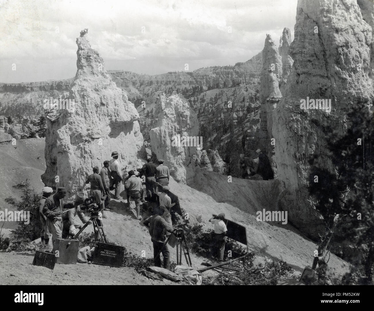 La production du film muet à Bryce Canyon, CA vers 1929. Référence #  30205 Fichier 006THA Banque D'Images