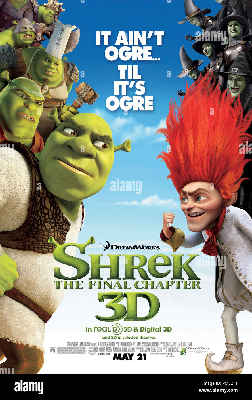 Hrærek "Forever After' Poster © 2010 DreamWorks Animation LLC. Tous droits réservés. Banque D'Images