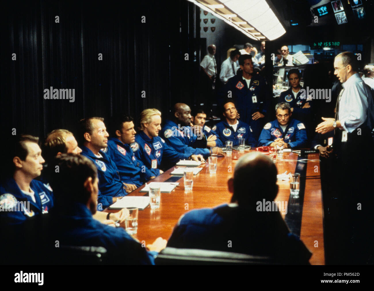 'Armageddon' 1998 Steve Buscemi, Bruce Willis, Ben Affleck, Owen Wilson, Michael Clarke Duncan, Billy Bob Thornton Banque D'Images