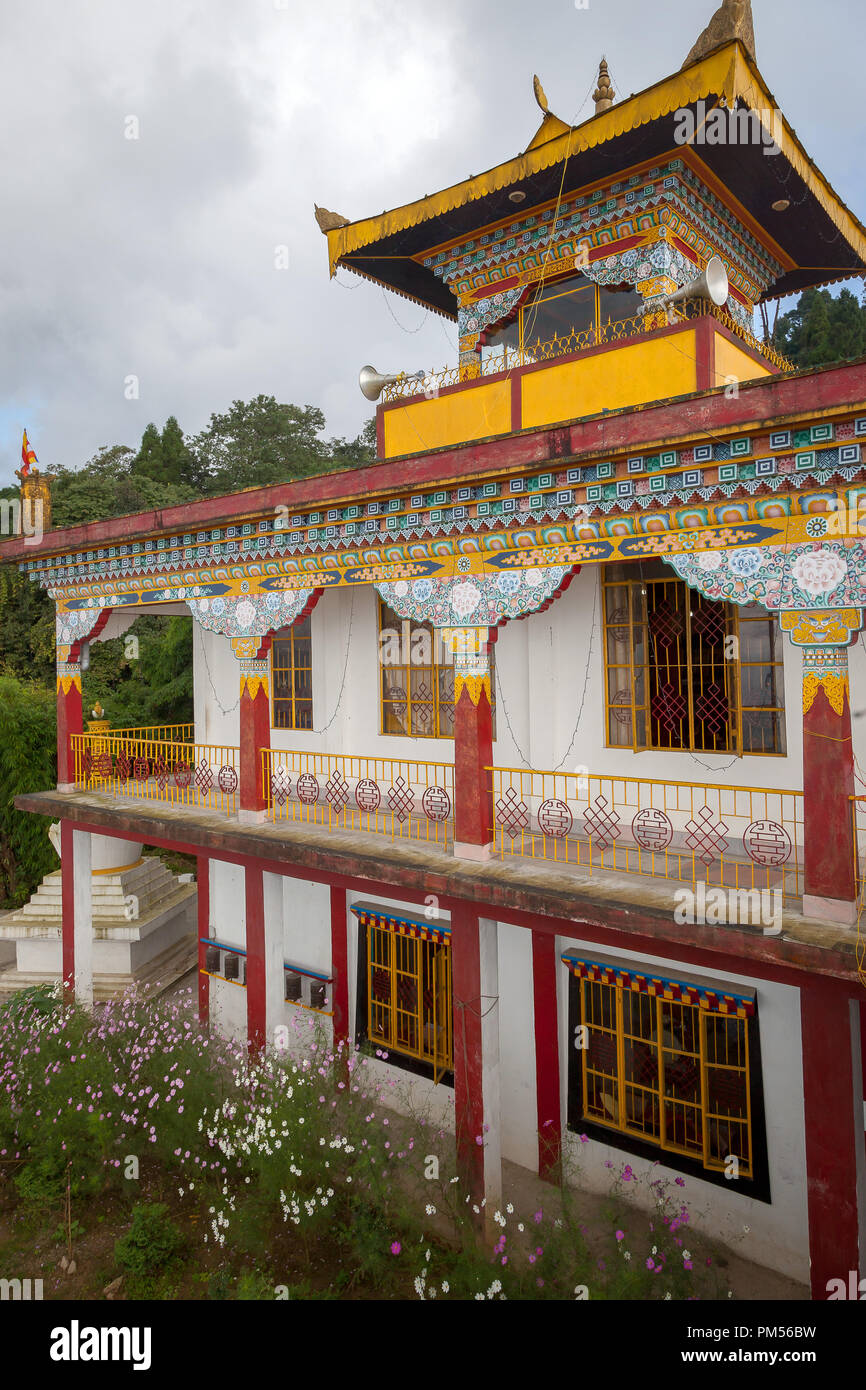 Monastère de Sonada, dans l'ouest du Bengale, en Inde. Samdrup (Darjay Choling monastère). Banque D'Images