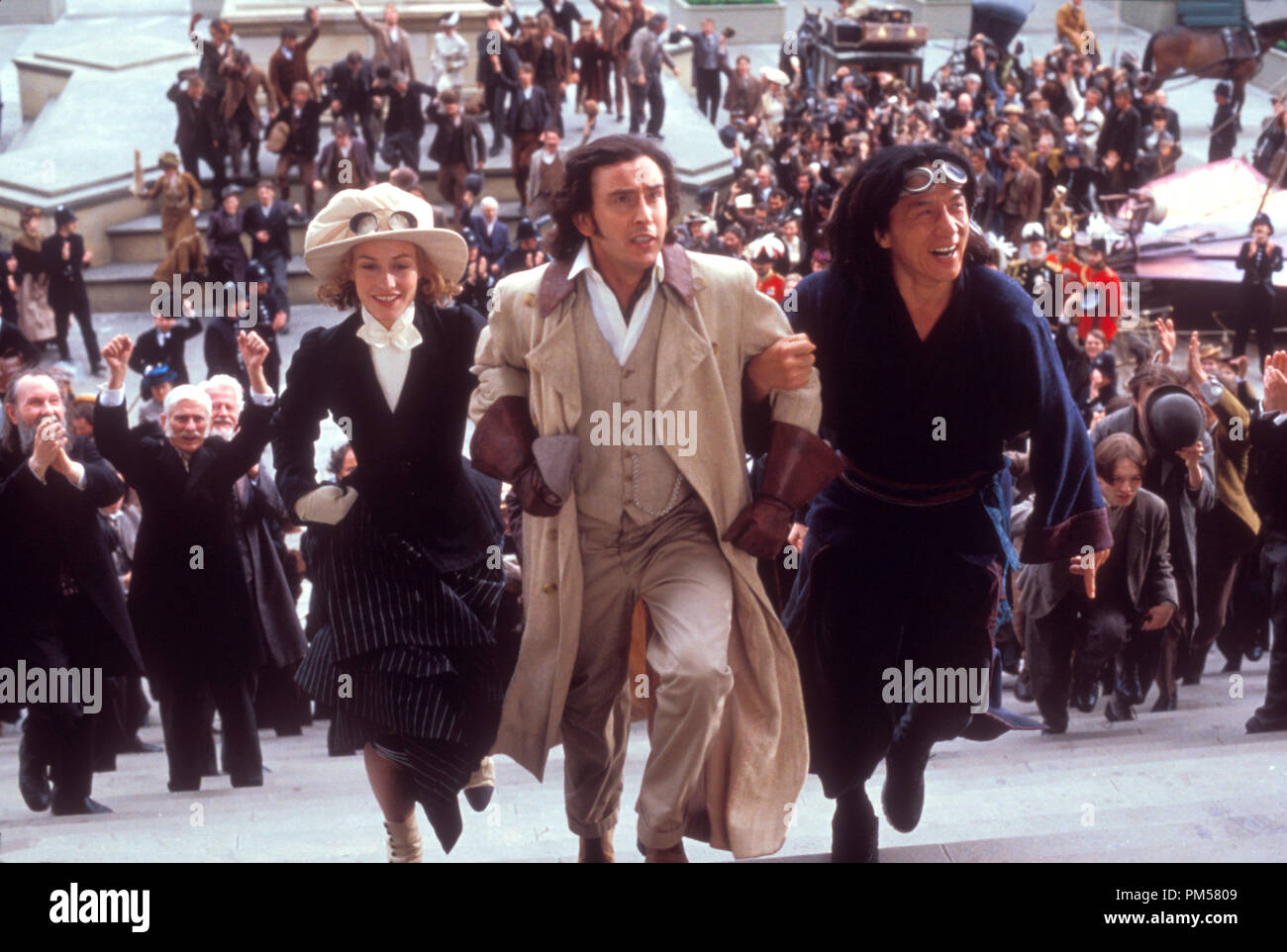 Photo du film de 'autour du monde en 80 jours' Cecile De France, Steve Coogan, Jackie Chan © 2004 Buena Vista Référence de fichier #  30735490THA pour un usage éditorial uniquement - Tous droits réservés Banque D'Images