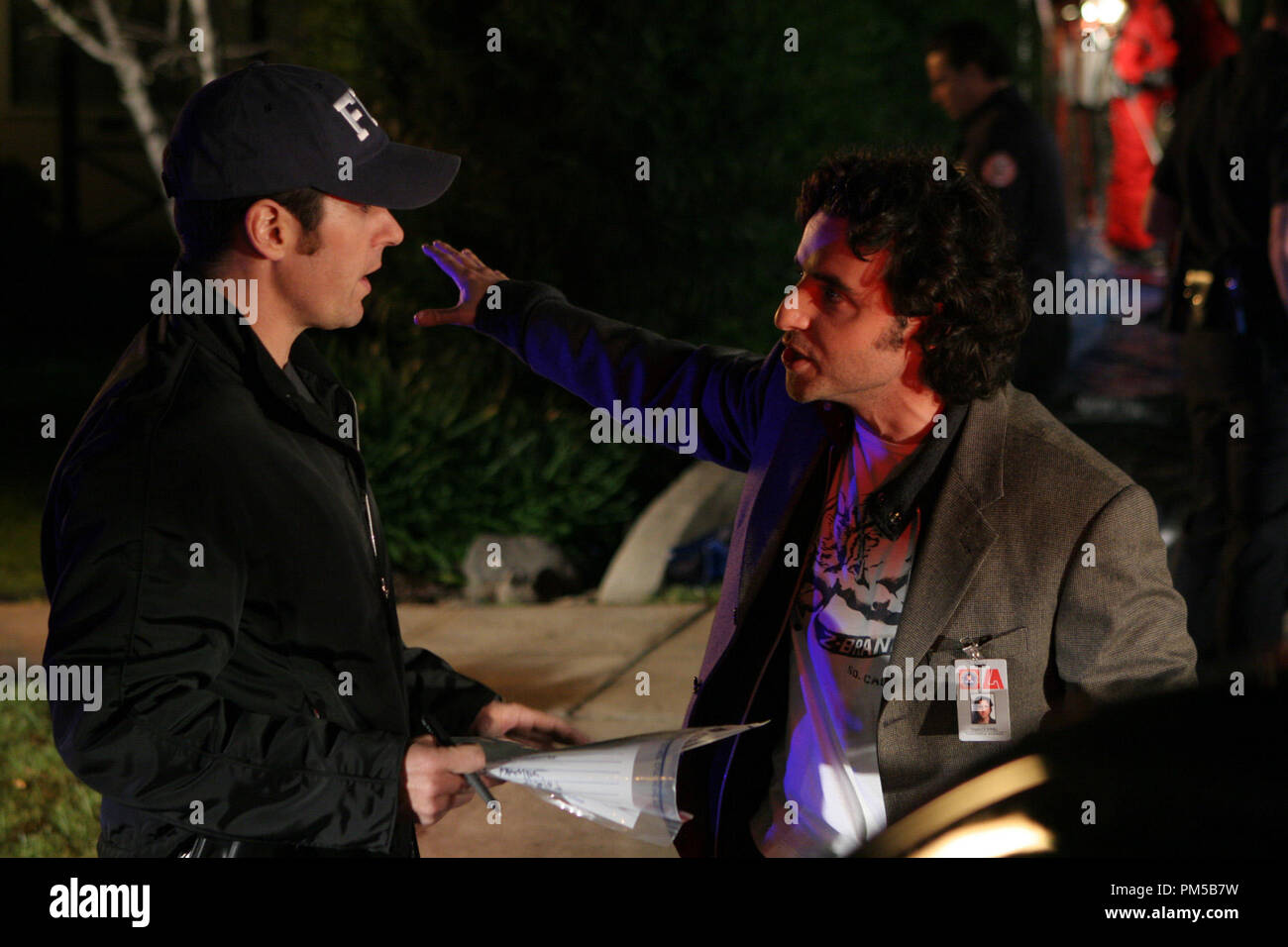 Photo du film de 'Numb3RS' (épisode : sous pression) Rob Morrow, David Krumholtz 2007 Crédit photo : Michael Desmond Référence #  30738493THA pour un usage éditorial uniquement - Tous droits réservés Banque D'Images