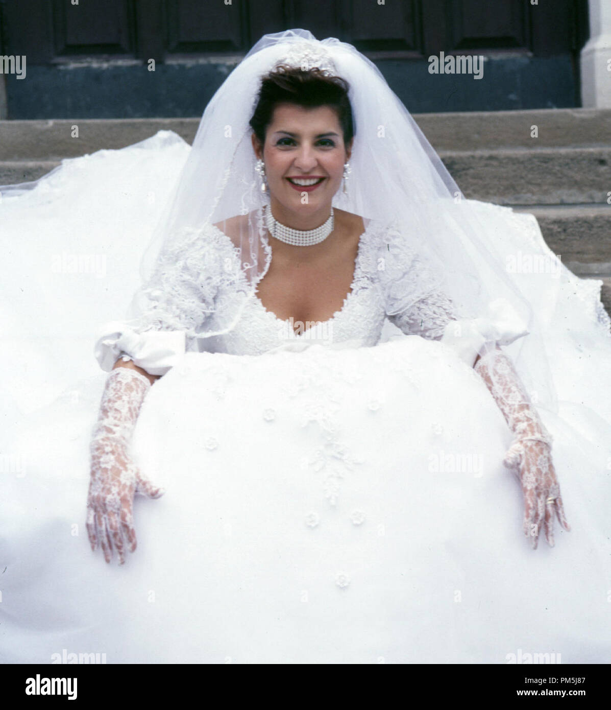 Photo du film / Publicité encore de 'My Big Fat Greek Wedding' Nia Vardalos © 2002 IFC Films Banque D'Images