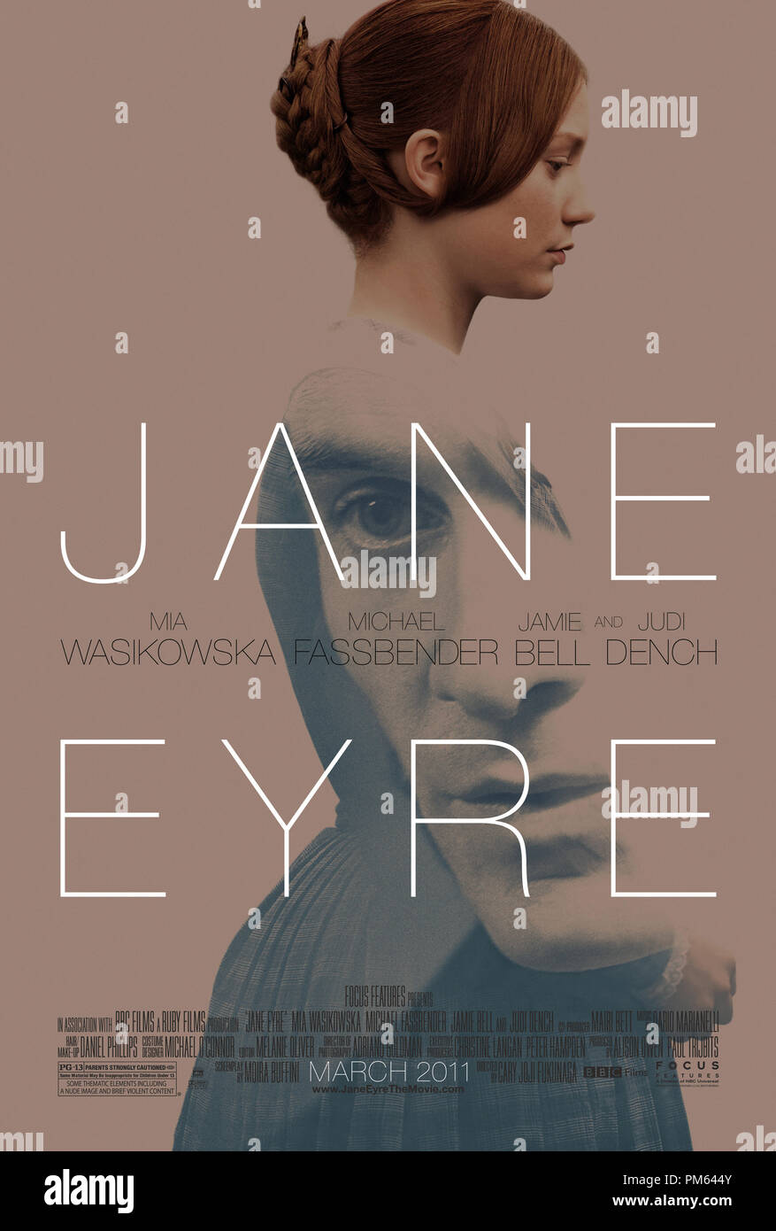 Mia Wasikowska étoiles comme le personnage principal de l'théâtre romantique Jane Eyre, un Focus presse (affiche) Banque D'Images