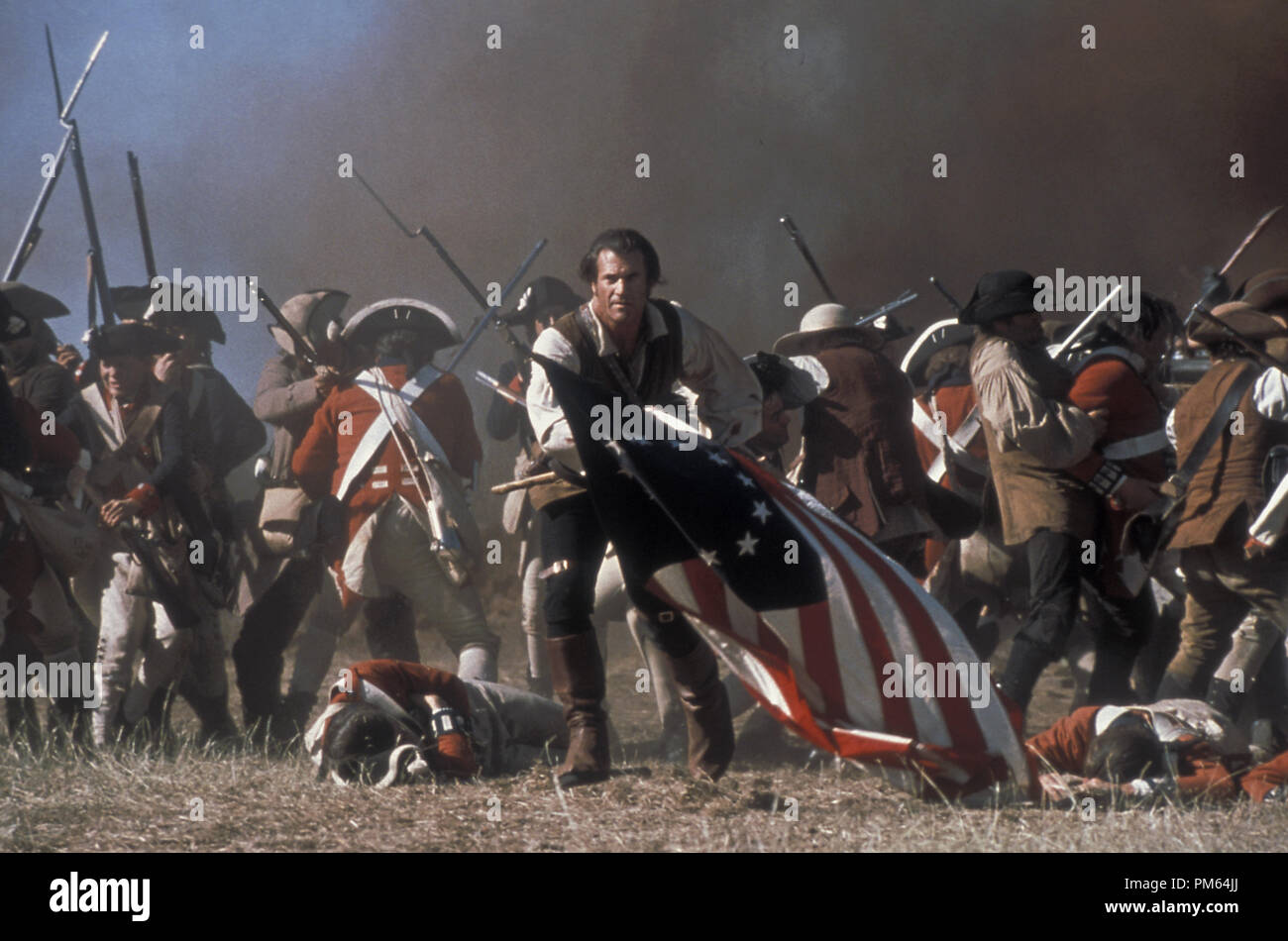 Photo du film / photos promotionnelles de 'The Patriot' Mel Gibson © 2000 Columbia Pictures Crédit Photo : Andrew Cooper Référence #  30846122THA pour un usage éditorial uniquement - Tous droits réservés Banque D'Images