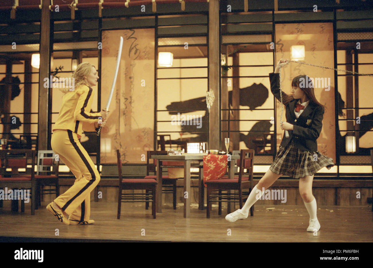 Uma thurman chiaki kuriyama kill bill Banque de photographies et d