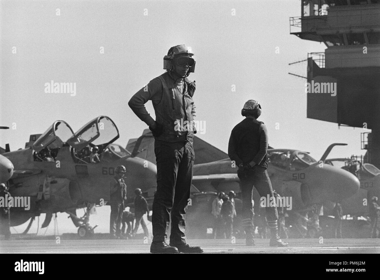 Us Navy, John Kennedy porte-avions en mer Méditerranée, Septembre 1988 Banque D'Images