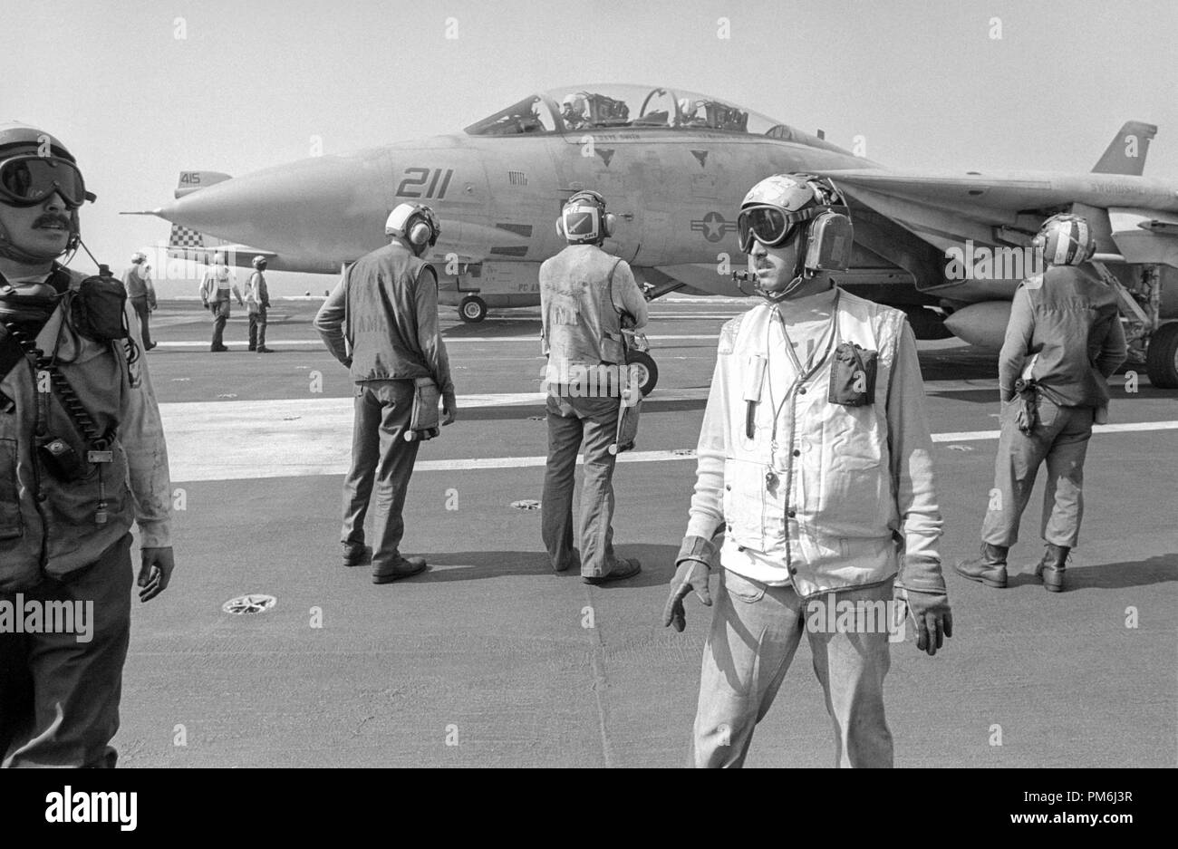 Us Navy, John Kennedy porte-avions en mer Méditerranée, Septembre 1988 Banque D'Images