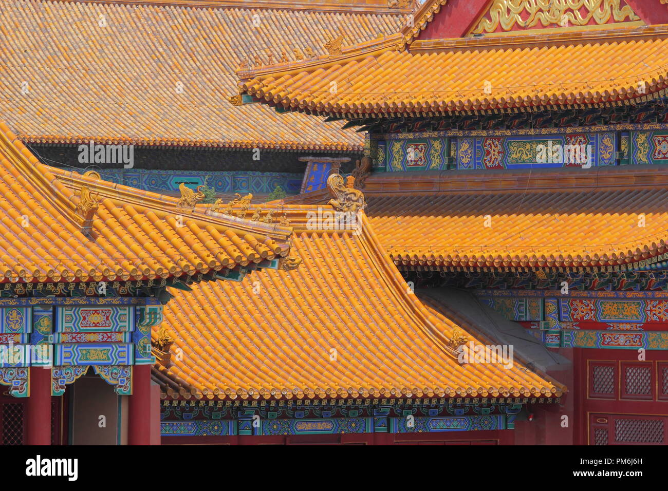 À l'intérieur de la Cité interdite à Pékin, Chine Palace Banque D'Images