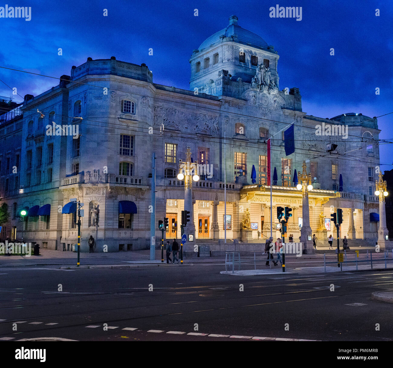 Le Théâtre Dramatique Royal de Stockholm en Suède Banque D'Images