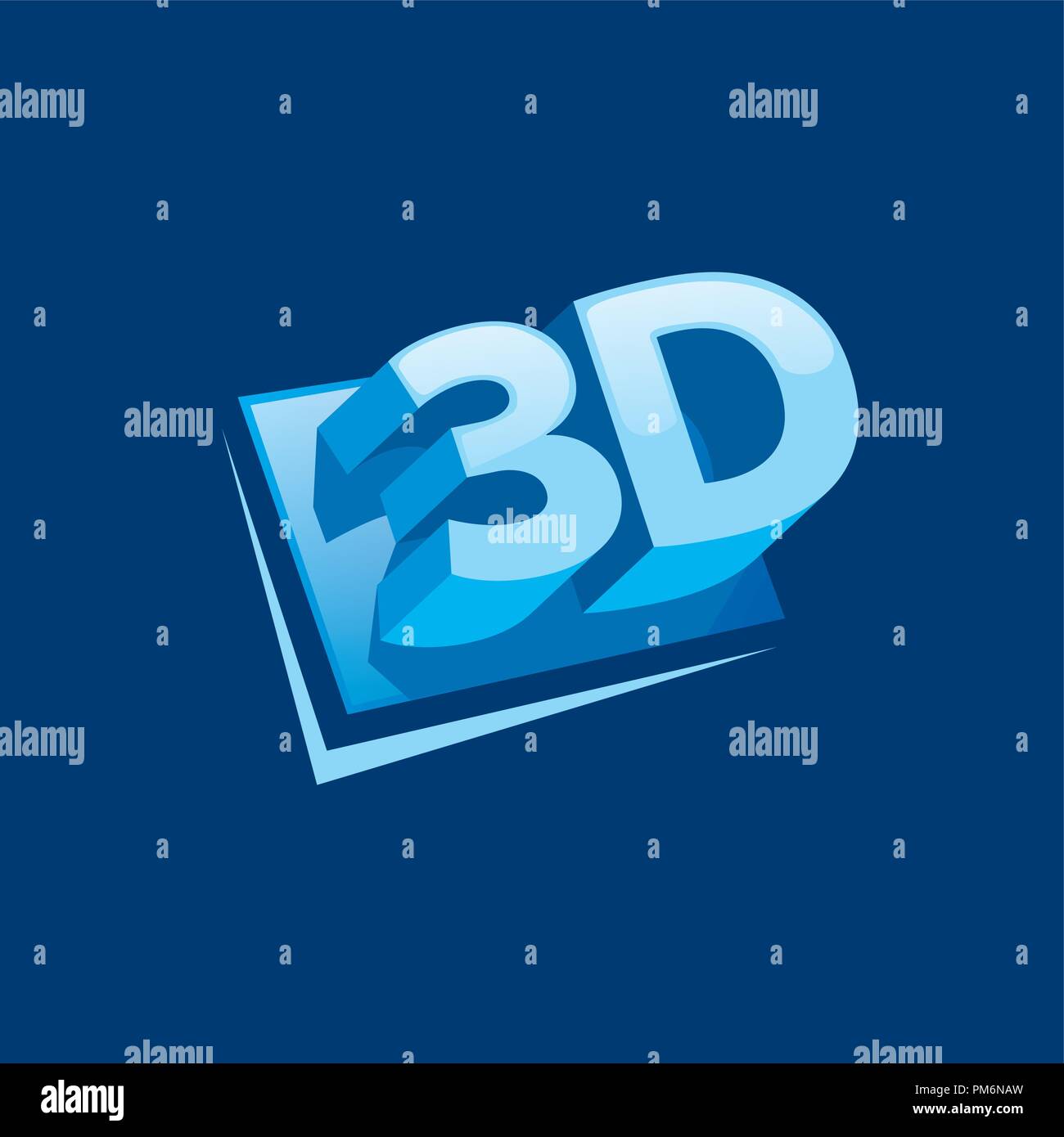 Logo vector stéréoscopie Illustration de Vecteur