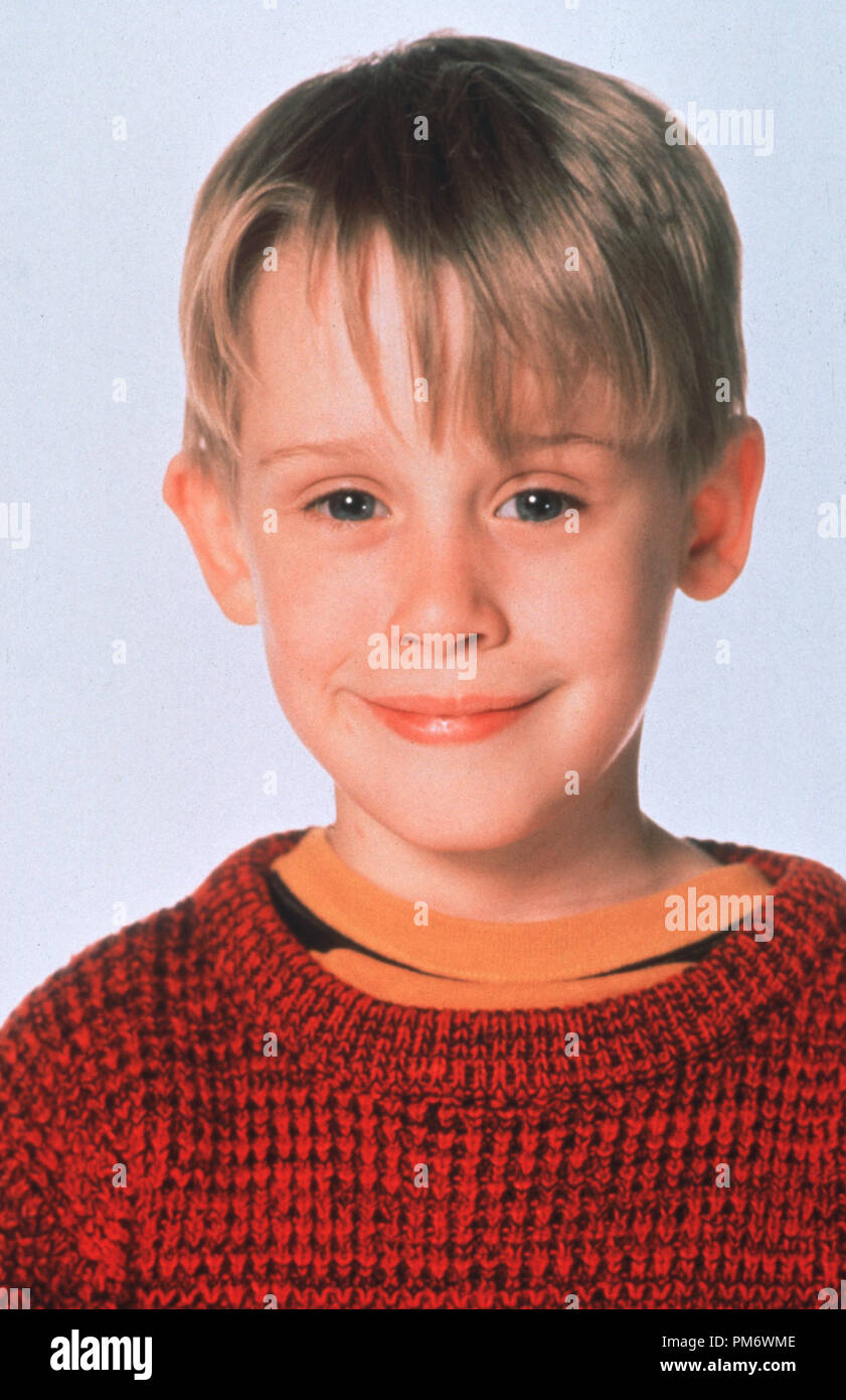 Photo du film de 'Home Alone' Macaulay Culkin © 1990 20th Century Fox Crédit photo : Don Smetzer Banque D'Images