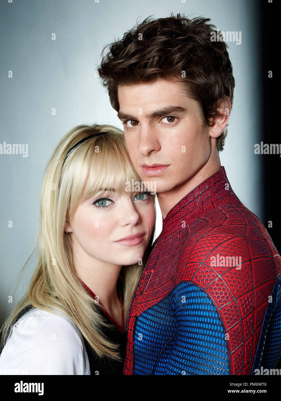 Emma Stone et Andrew Garfield en, 'The Amazing Spider-Man' Banque D'Images