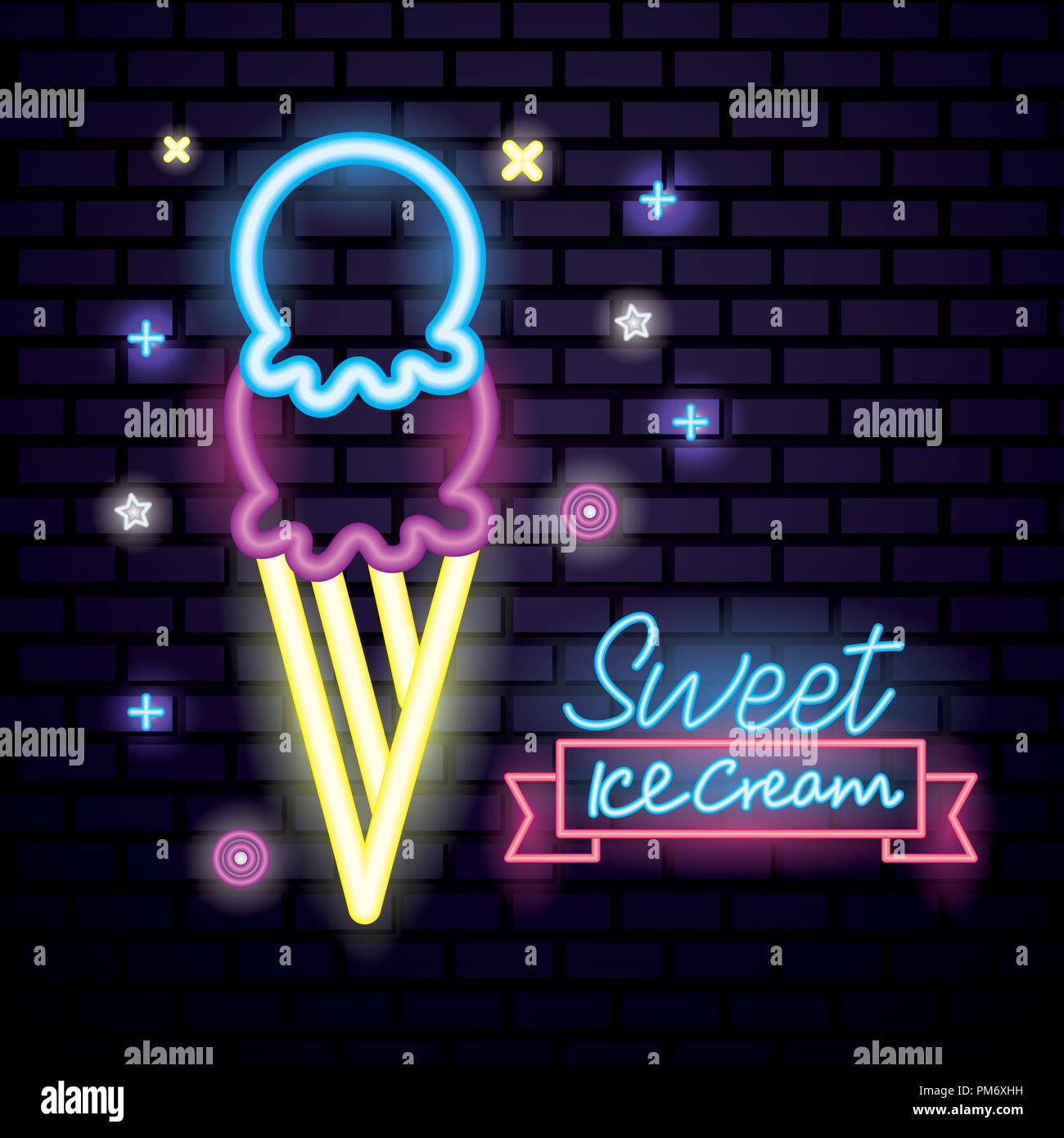 Carte bonbon sucré Illustration de Vecteur