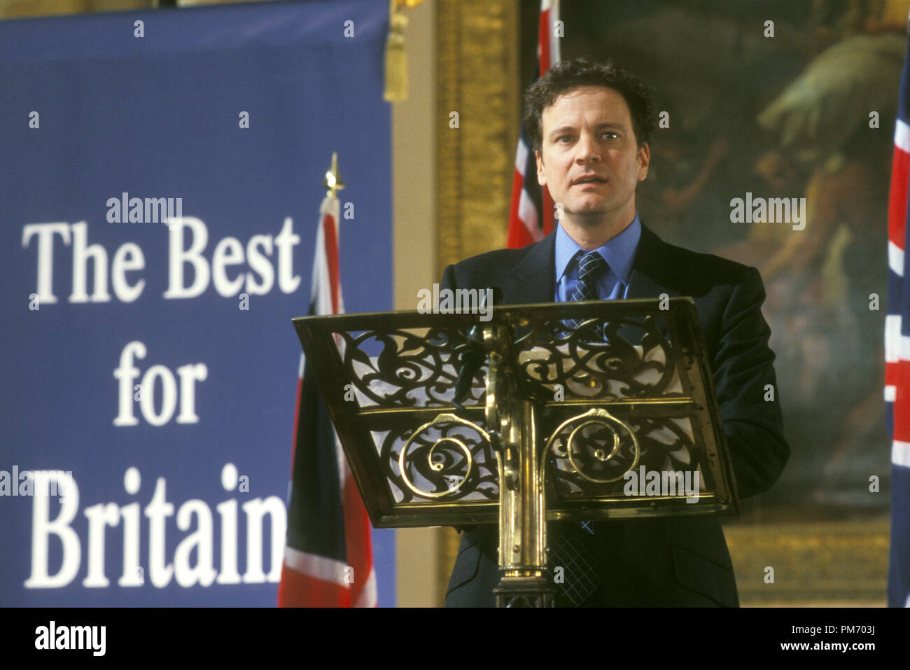 Photo du film / Publicité encore de 'ce qu'une fille veut' Colin Firth © 2003 Warner Bros. Crédit photo : Frank Connor Référence de fichier #  30753232THA pour un usage éditorial uniquement - Tous droits réservés Banque D'Images