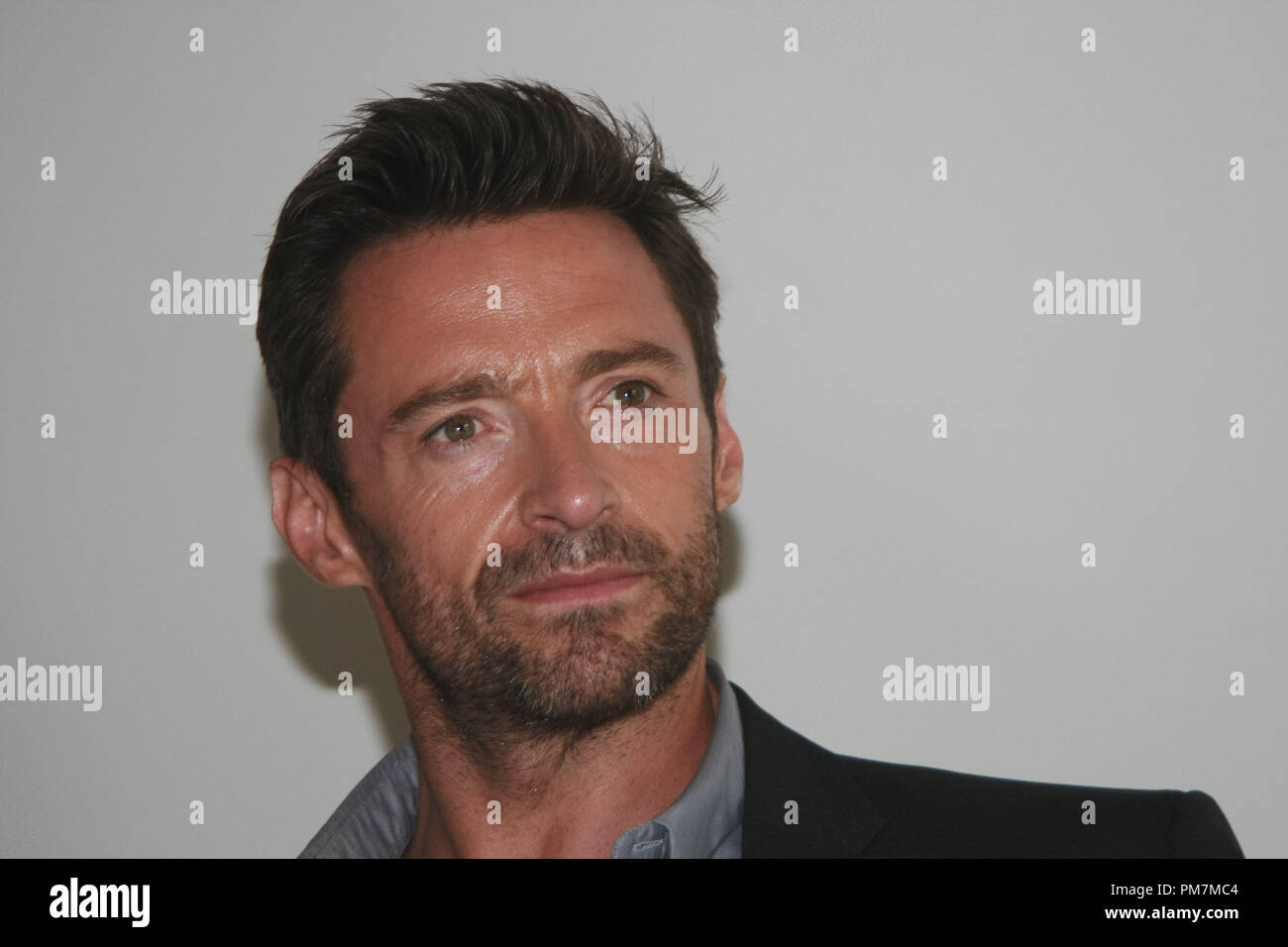 Hugh Jackman "Real Steel" Session de portrait, le 23 septembre 2011. La reproduction par les tabloïds américains est absolument interdit. Référence #  31177 Fichier 018CCR pour un usage éditorial uniquement - Tous droits réservés Banque D'Images