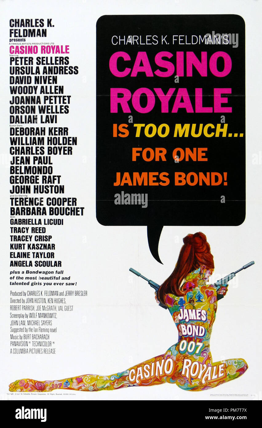 'Casino Royale' 1967 Colombie-Britannique Référence de fichier affiche #  31386 586THA Banque D'Images 'Casino Royale' 1967 Colombie-Britannique Référence de fichier affiche #  31386 586THA Banque D'Images