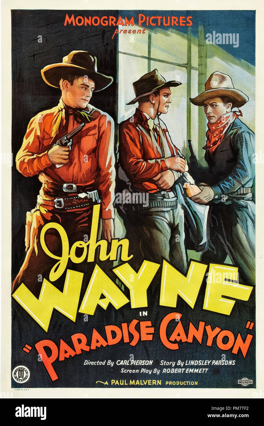 Paradise Canyon 1935 Fichier Affiche le numéro de référence : 31386 673THA Banque D'Images