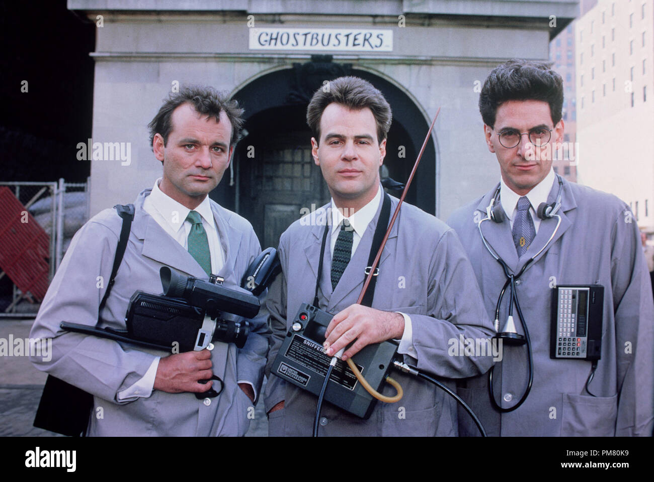 Publicité studio de toujours 'Ghostbusters' Bill Murray, Dan Akroyd, Harold Ramis © 1984 Colombie-Britannique Banque D'Images