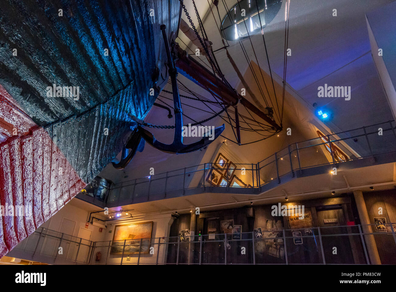 Navire d'exploration arctique et Antiarctic Fram situé aujourd'hui dans le Musée Fram à Oslo, Norvège. Banque D'Images