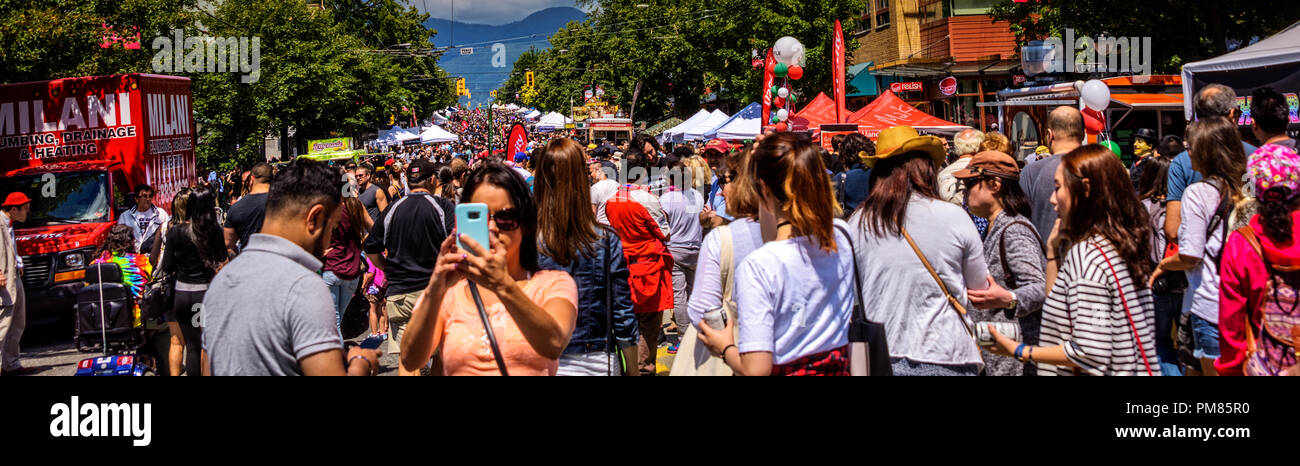 Journée italienne l'entraînement a lieu chaque année à la mi-juin festival a été dimanche à Commercial Drive Vancouver BC Canada Banque D'Images