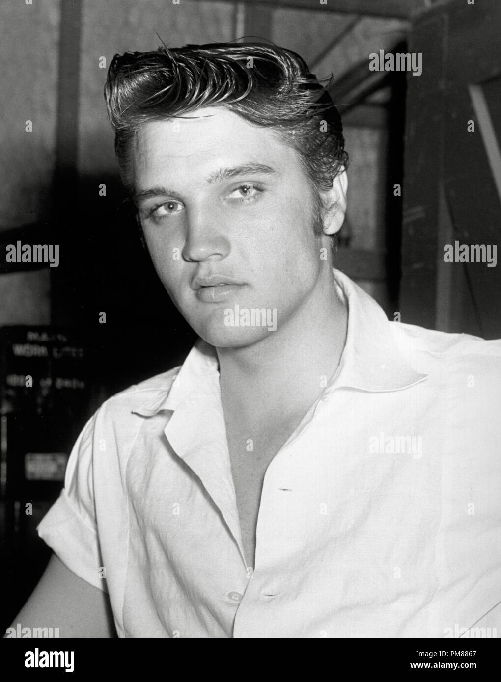 (Archivage classique du cinéma - Rétrospective) Elvis Presley Elvis Presley, vers 1956. Référence #  31616 Fichier 015THA Banque D'Images