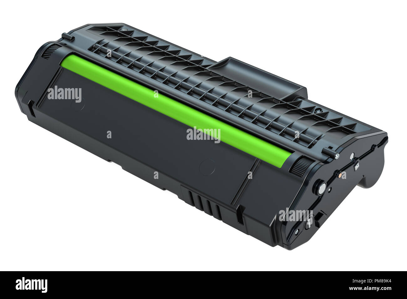 Cartouche de toner, rendu 3D isolé sur fond blanc Banque D'Images