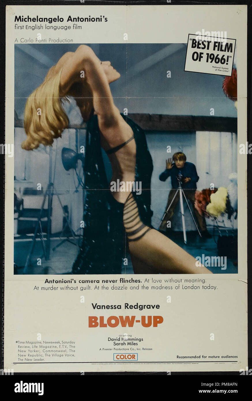 Publicité Studio : 'Blow-Up', 1966, la Metro-Goldwyn-Mayer Poster Vanessa Redgrave, Sarah Miles, David Hemmings référence #  31780 Fichier 731 Banque D'Images Publicité Studio : 'Blow-Up', 1966, la Metro-Goldwyn-Mayer Poster Vanessa Redgrave, Sarah Miles, David Hemmings référence #  31780 Fichier 731 Banque D'Images