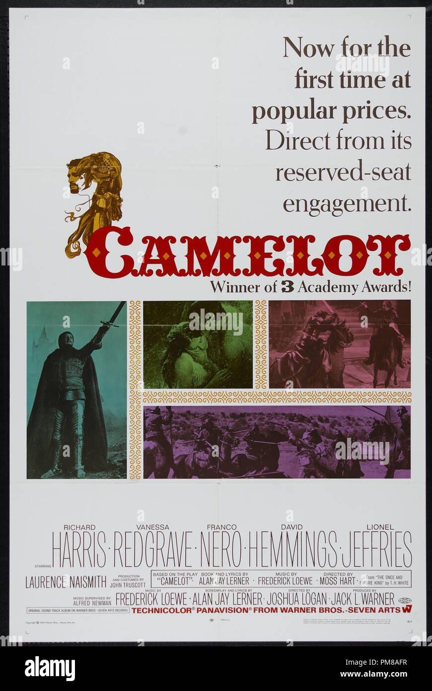 Publicité Studio : 'Camelot', 1967 Warner Brothers Poster Richard Harris, Vanessa Redgrave, Franco Nero référence #  31780 733 Banque D'Images Publicité Studio : 'Camelot', 1967 Warner Brothers Poster Richard Harris, Vanessa Redgrave, Franco Nero référence #  31780 733 Banque D'Images