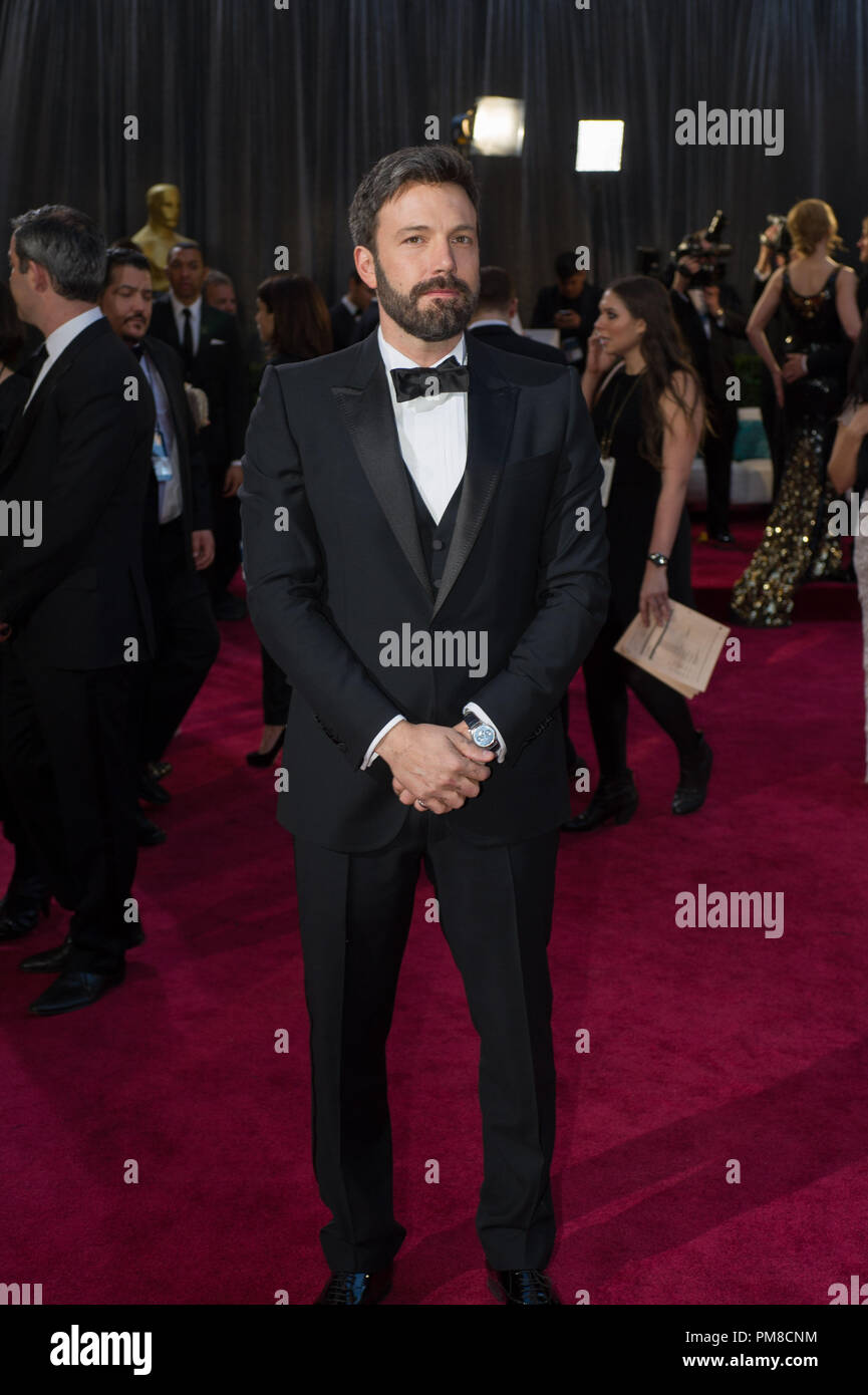 Ben Affleck, Oscar® pour le meilleur candidat Photo, arrive pour les Oscars® au Théâtre Dolby® à Hollywood, CA, le 24 février 2013. Banque D'Images