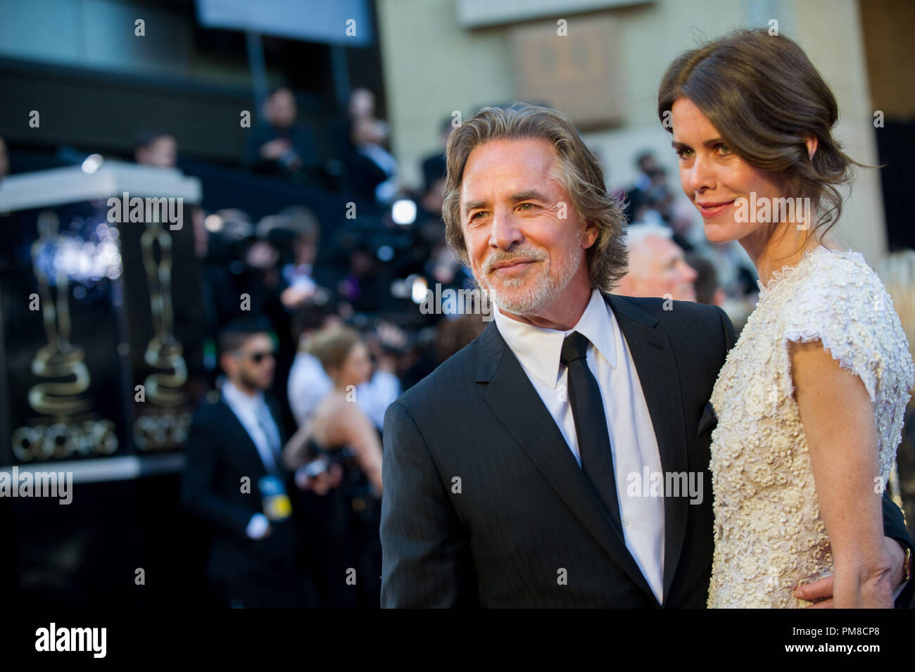 L'acteur Don Johnson et Kelley Phleger arrivent pour les Oscars® au Théâtre Dolby® à Hollywood, CA, le 24 février 2013. Banque D'Images