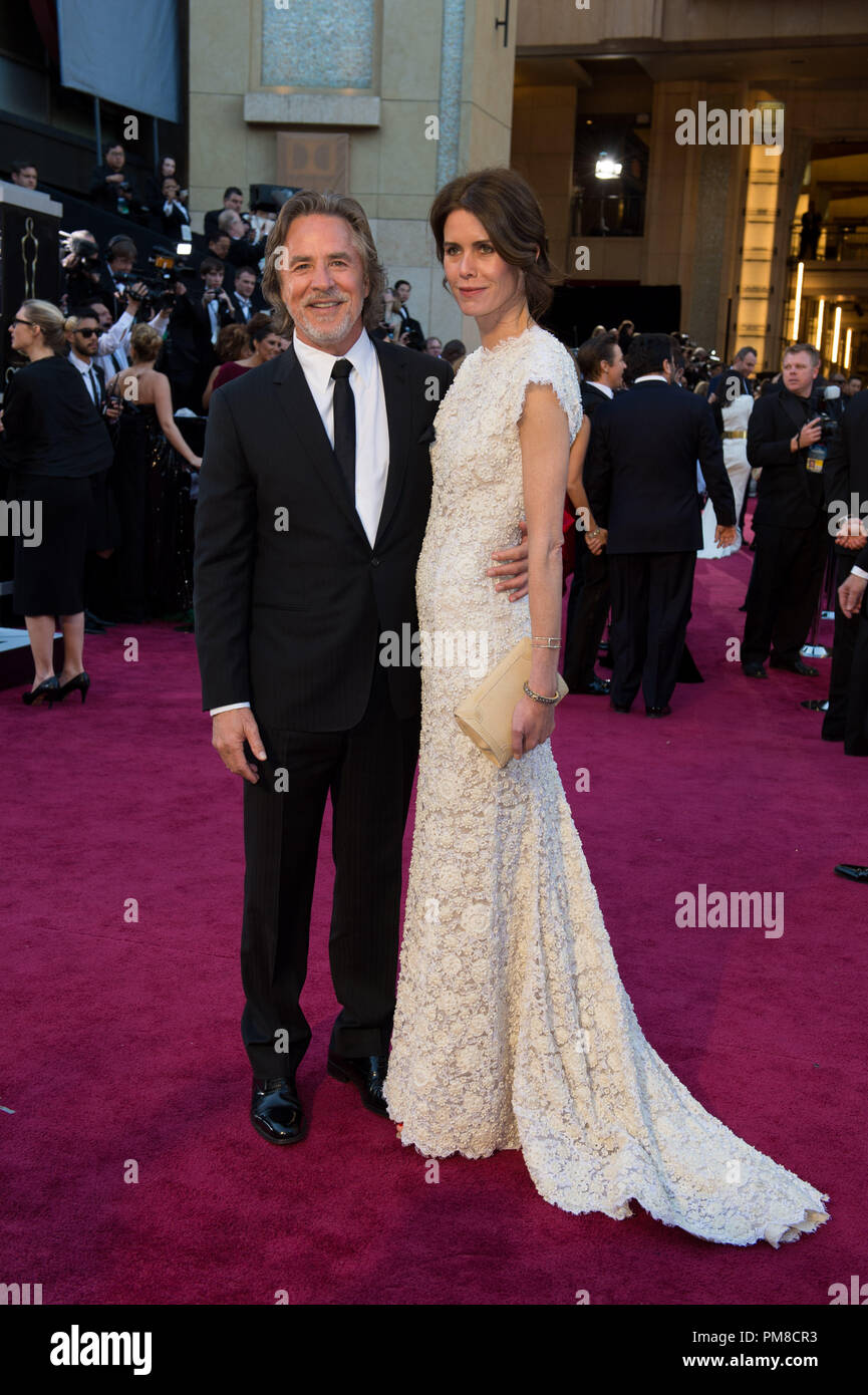 Don Johnson et Kelley Phleger arrivent pour les Oscars® au Théâtre Dolby® à Hollywood, CA, le 24 février 2013. Banque D'Images