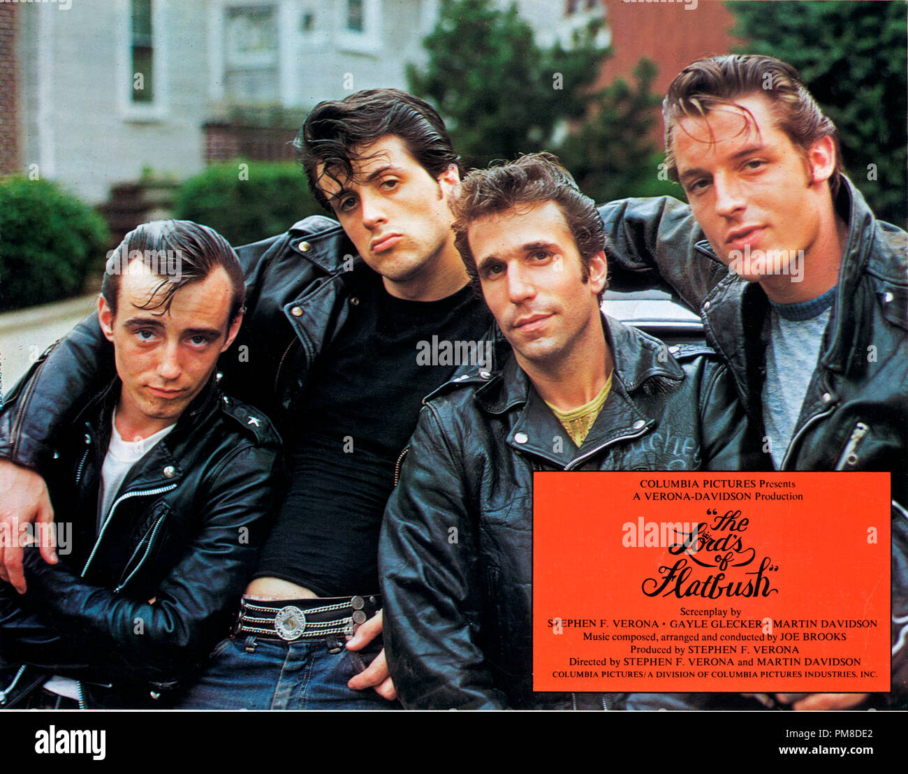 Studio a sorti un film publicitaire encore de 'The Lords of Flatbush' Sylvester Stallone, Henry Winkler 1974 Columbia Pictures File Reference # 31955 512THA Banque D'Images