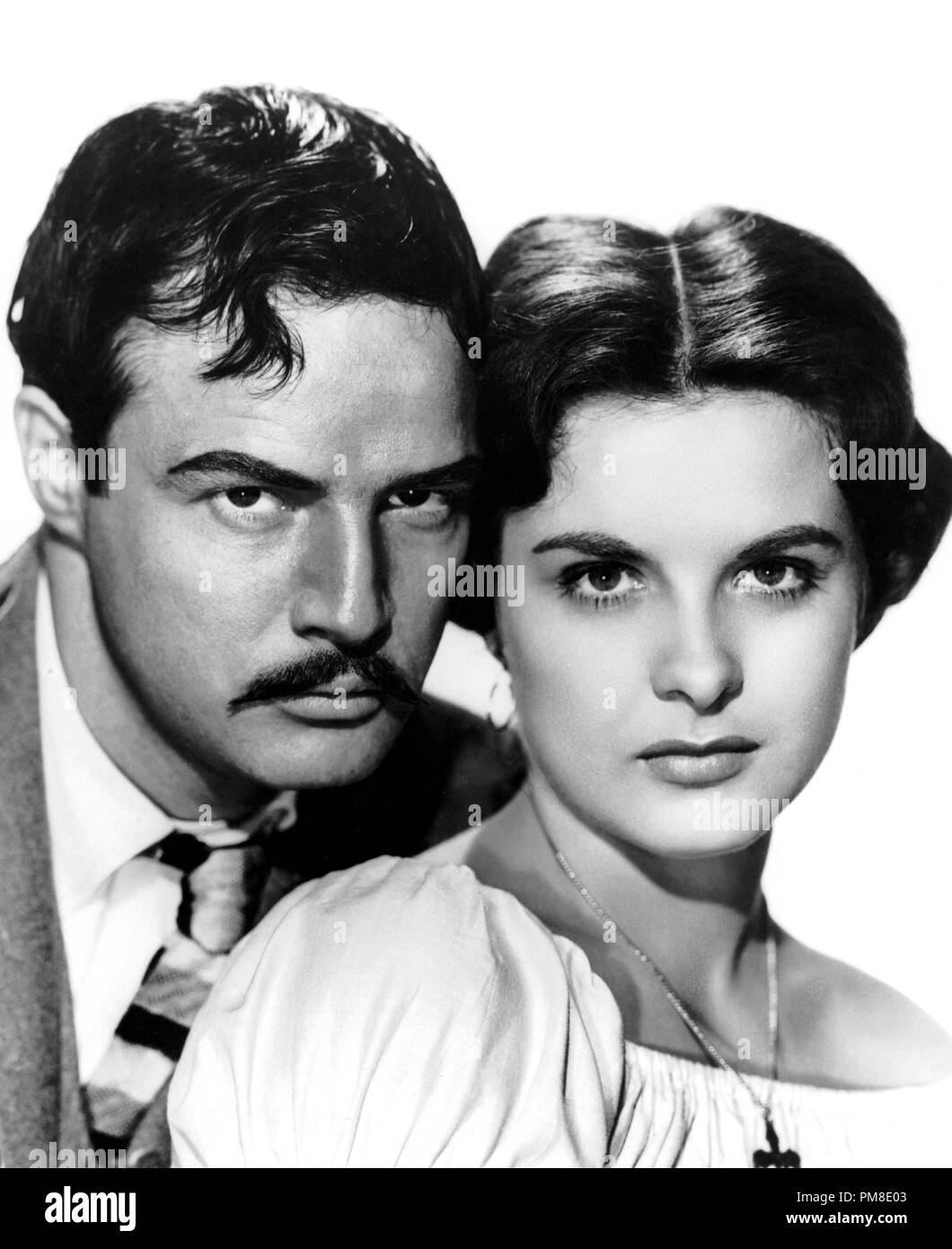 Marlon Brando et Jean Peters 'Viva Zapata' 1952 20th Century Fox de référence de dossier 31202 188 THA Banque D'Images