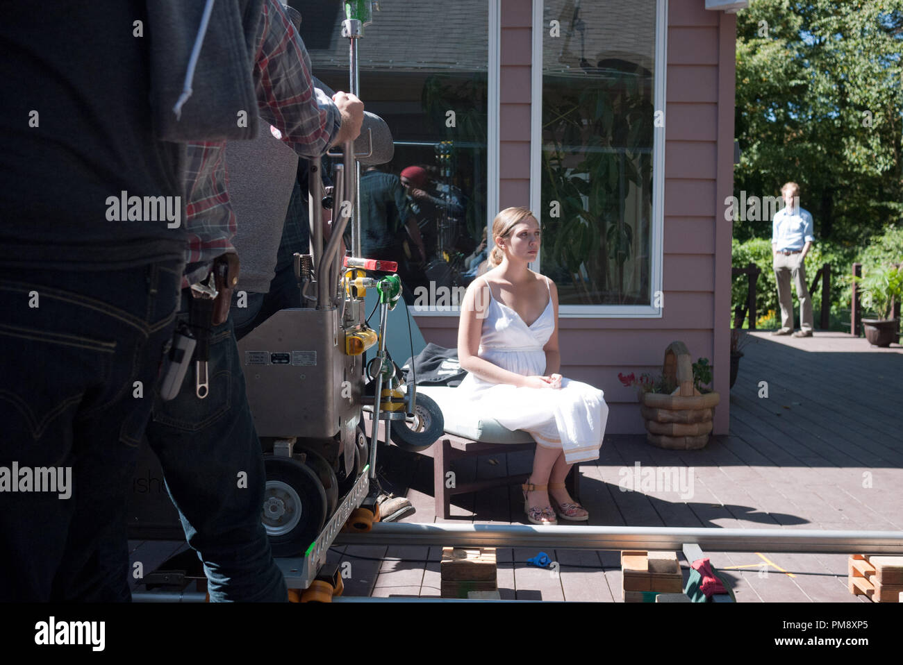 L'actrice Elizabeth Olsen comme 'Martha' sur l'ensemble de MARTHA MARCY MARY MARLENE. Photo par Jody Lee Lipes Banque D'Images