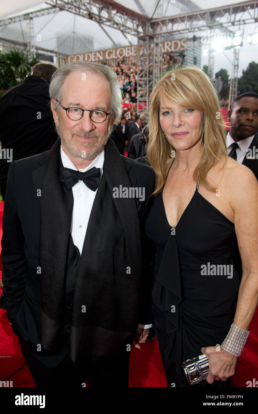 En nomination pour MEILLEUR FILM d'animation pour "Les Aventures de Tintin", Steven Spielberg et assister à la 69e assemblée annuelle des Golden Globe Awards au Beverly Hilton de Los Angeles, CA le dimanche, Janvier 15, 2012. Banque D'Images