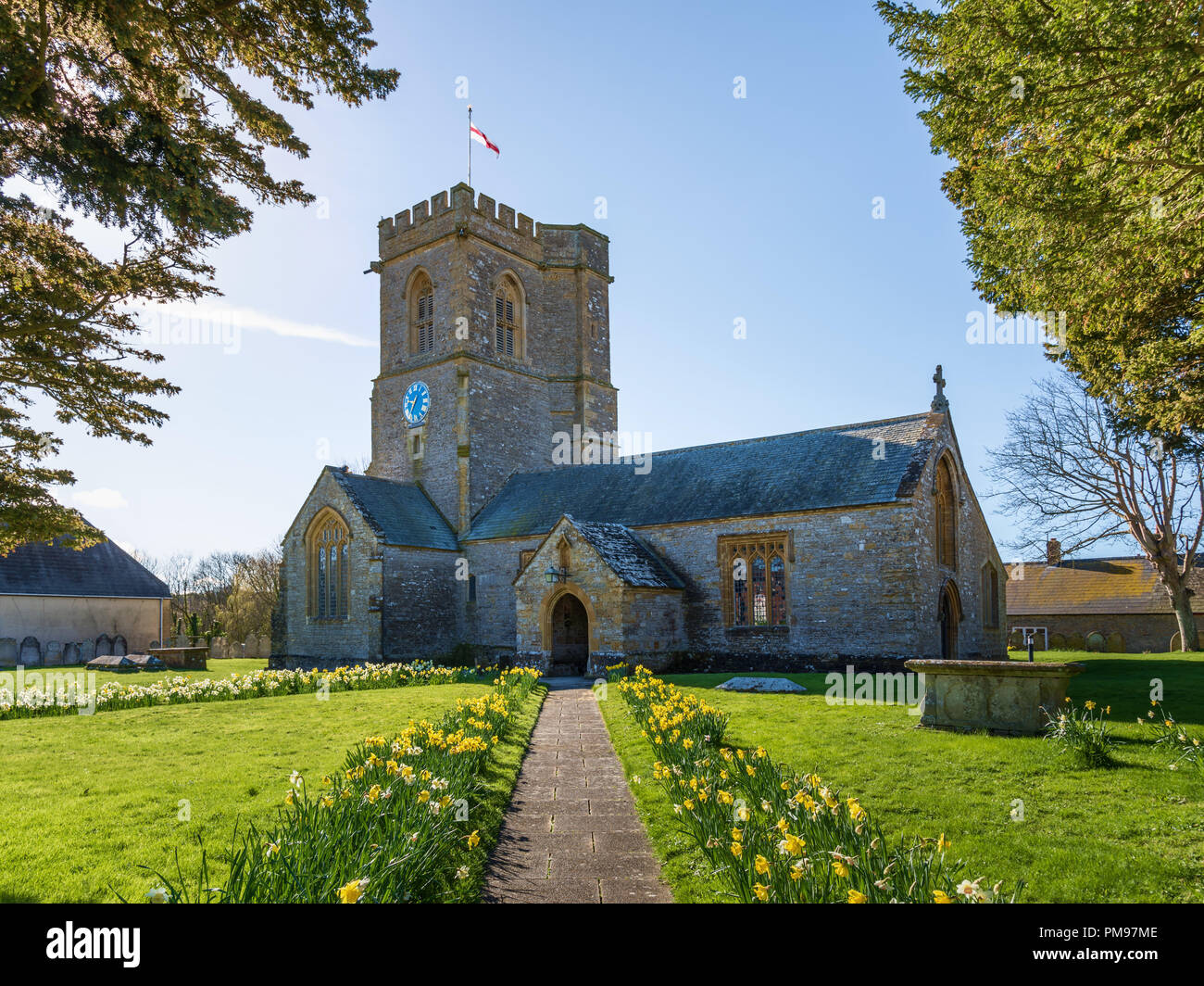 Eglise St Mary, Burton Bradstock, Dorset, UK Banque D'Images