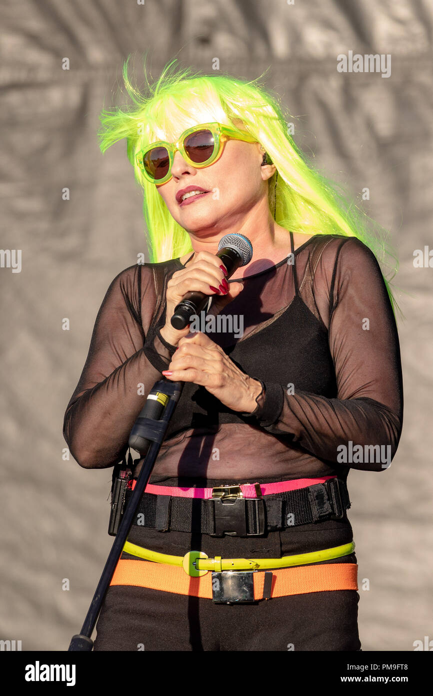 Chicago, Illinois, USA. 16 Sep, 2018. DEBBIE HARRY (Blondie) pendant Riot Fest à Douglas Park à Chicago, Illinois Crédit : Daniel DeSlover/ZUMA/Alamy Fil Live News Banque D'Images