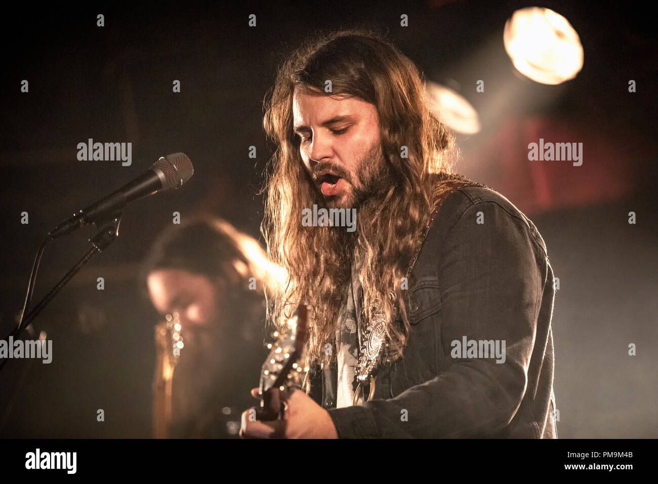 Norvège, Oslo - le 17 septembre 2018. Le chanteur et auteur-compositeur américain Brent Cobb effectue un concert live à John Dee dans Oslo. (Photo crédit : Gonzales Photo - Terje Dokken). Gonzales : Crédit Photo/Alamy Live News Banque D'Images