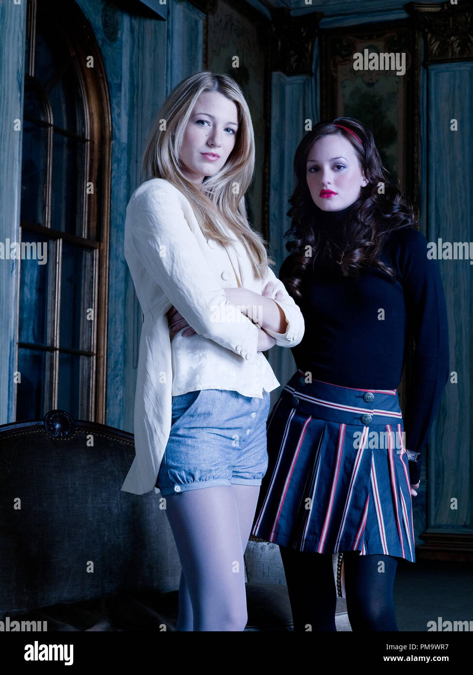 Gossip Girl. Blake Lively et Leighton Meester Photo Stock Alamy