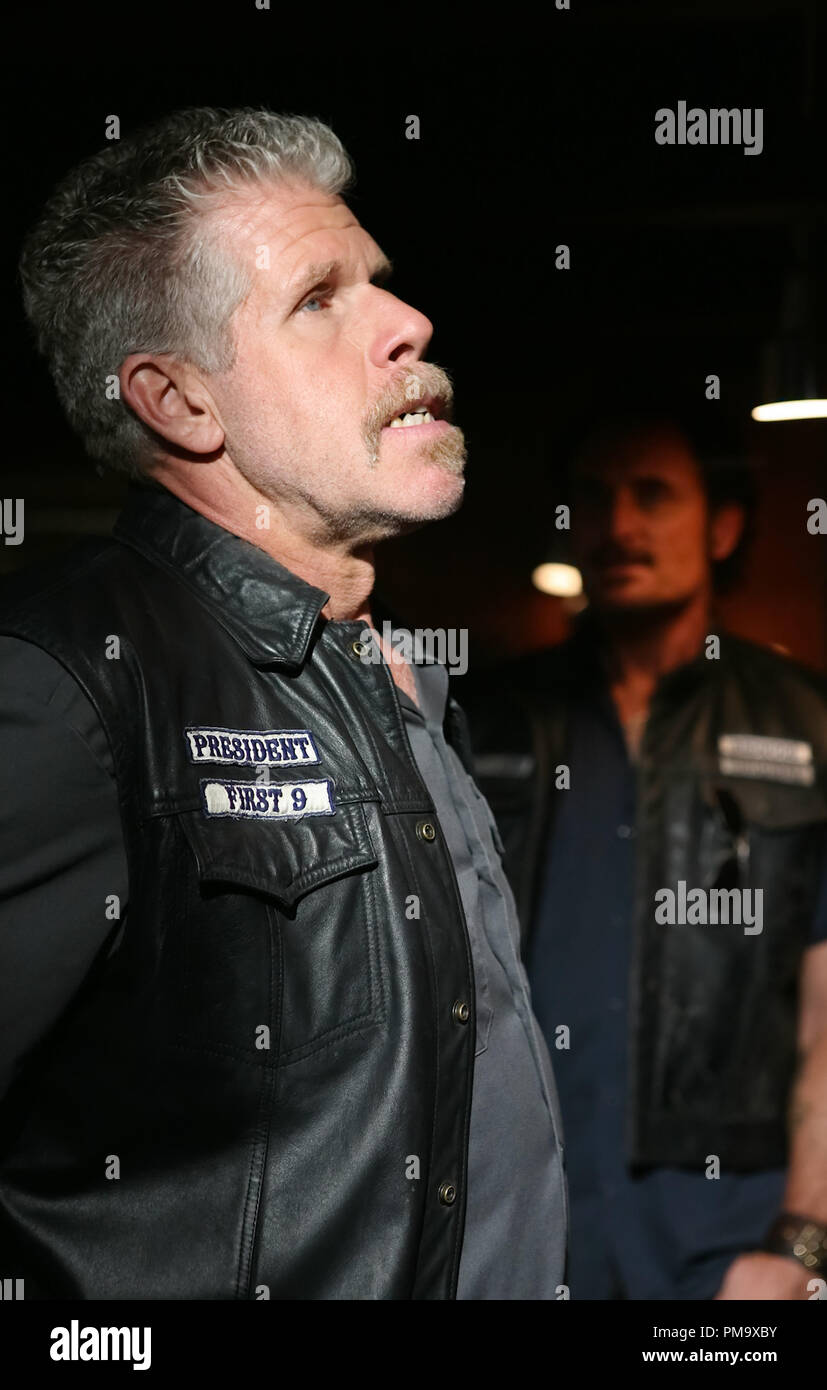 SONS OF ANARCHY : Ron Pearlman. Crédit photo : Patrick McElhenney / FX. Banque D'Images