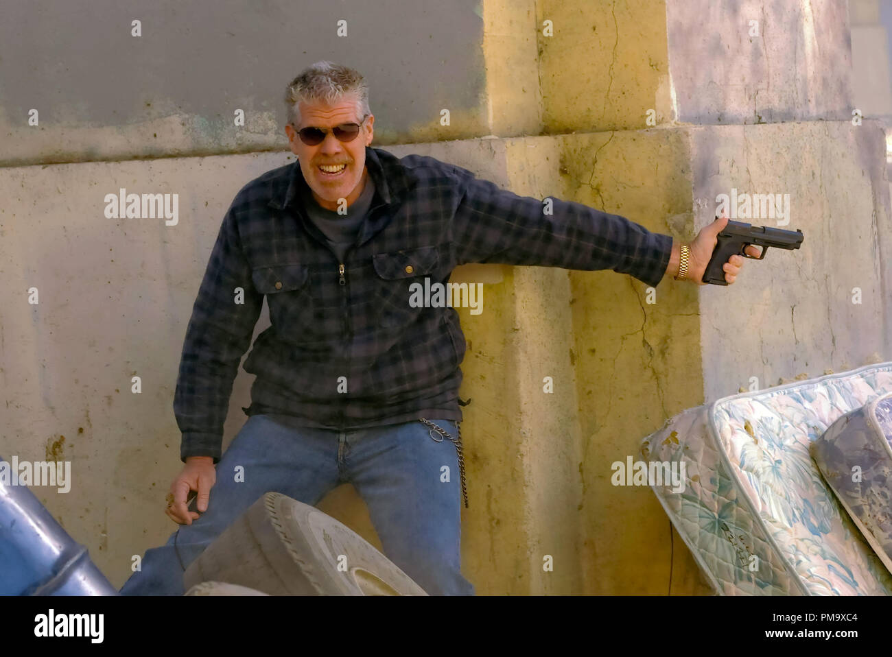 SONS OF ANARCHY : Ron Pearlman. Crédit photo : Prashant Gupta/ FX. Banque D'Images