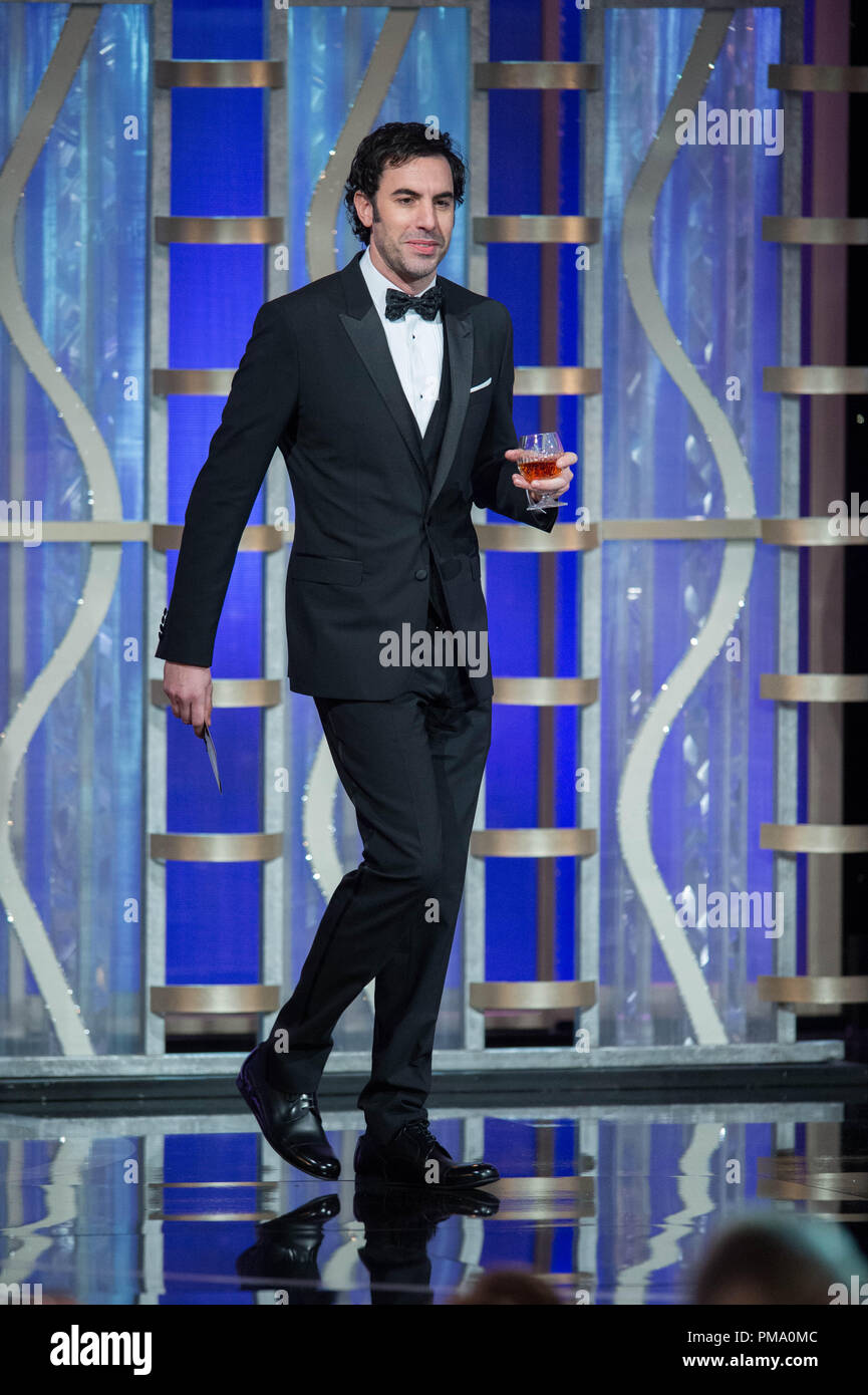 Sacha Baron Cohen acteur MEILLEUR FILM d'animation présente à la 70e assemblée annuelle Golden Globe Awards au Beverly Hilton de Los Angeles, CA le dimanche, Janvier 13, 2013. Banque D'Images