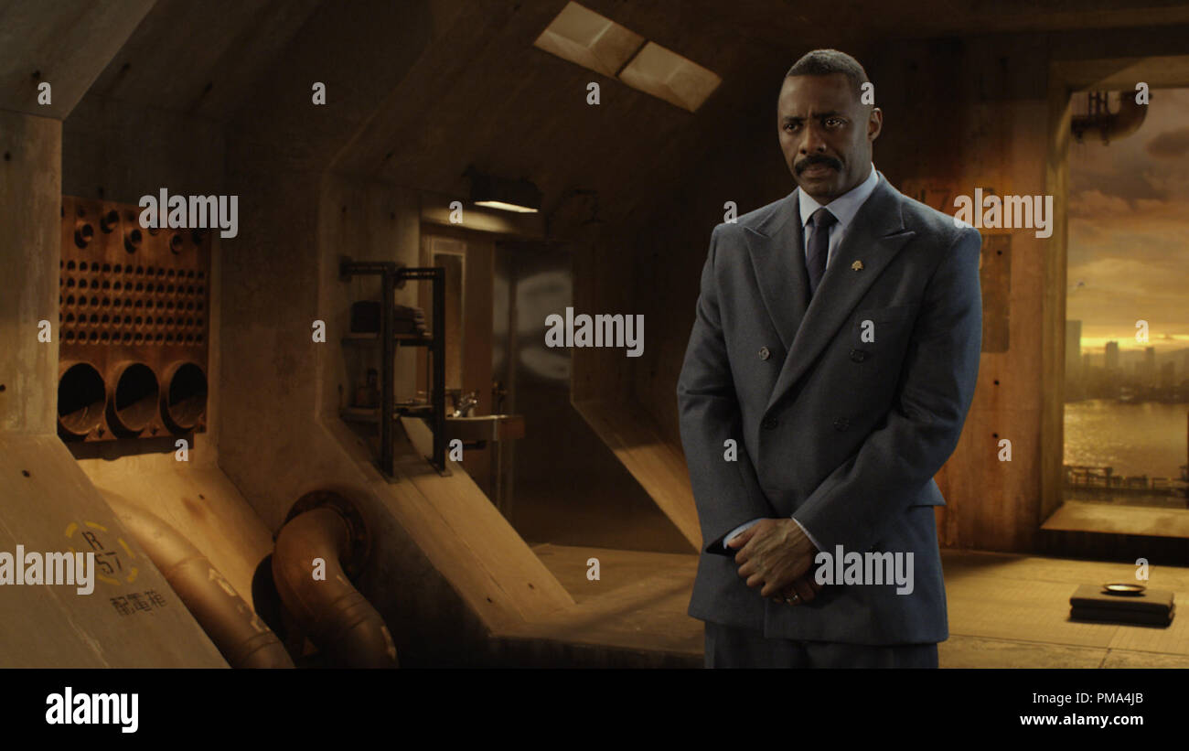 IDRIS ELBA que Stacker La Pentecôte dans le film de science-fiction action aventure 'Warner Bros Pictures et Legendary Pictures, PACIFIC RIM' un Warner Bros Pictures version. Banque D'Images